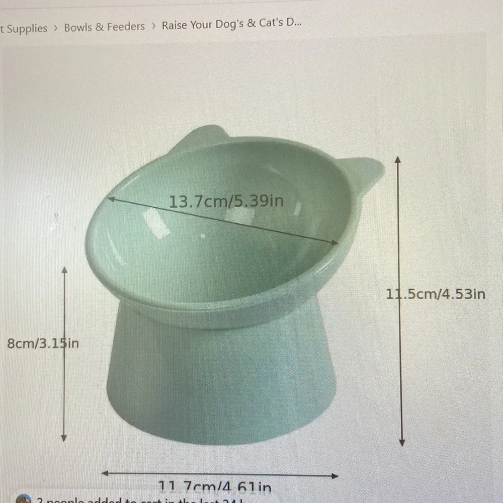 NWT DOG OR CAT DURABLE ELEVATED BOWL